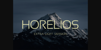 Horelios Extra Light Font Poster 1