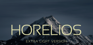 Horelios Extra Light Font