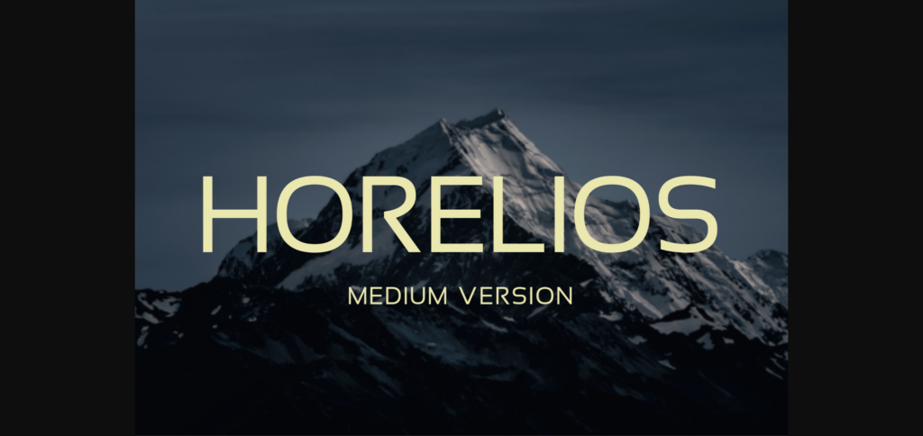 Horelios Medium Font Poster 3