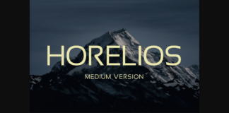 Horelios Medium Font Poster 1