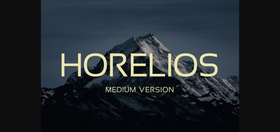 Horelios Medium Font Poster 1