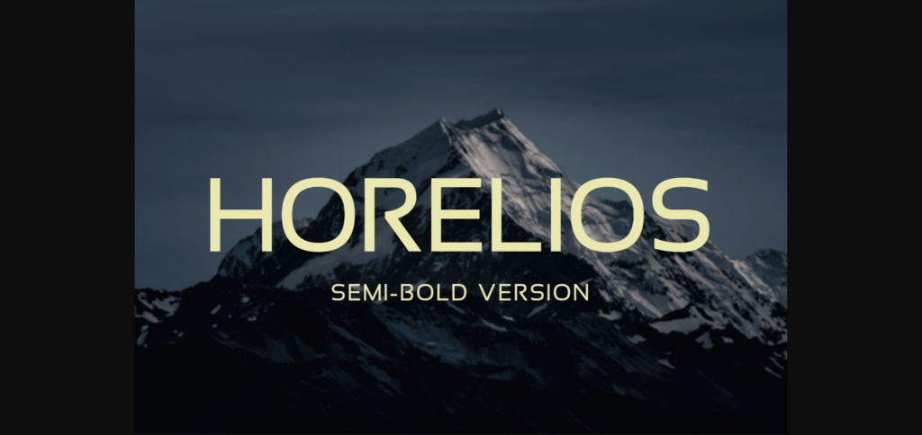 Horelios Semi-Bold Font Poster 3