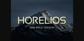 Horelios Semi-Bold Font Poster 1