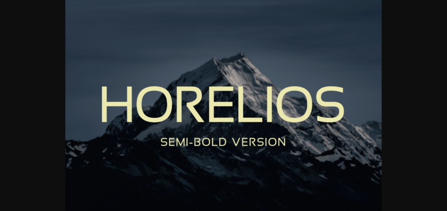 Horelios Semi-Bold Font Poster 1