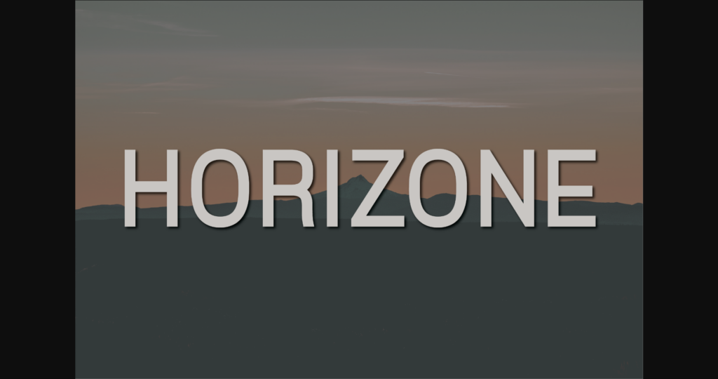 Horizone Font Poster 3