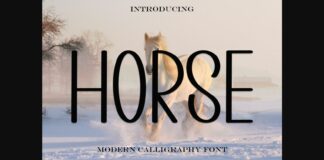 Horse Font Poster 1