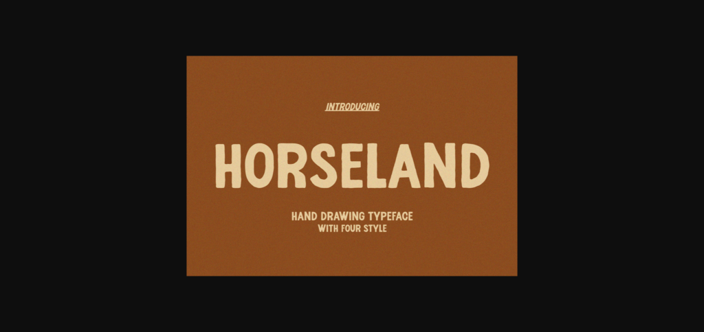 Horseland Font Poster 3