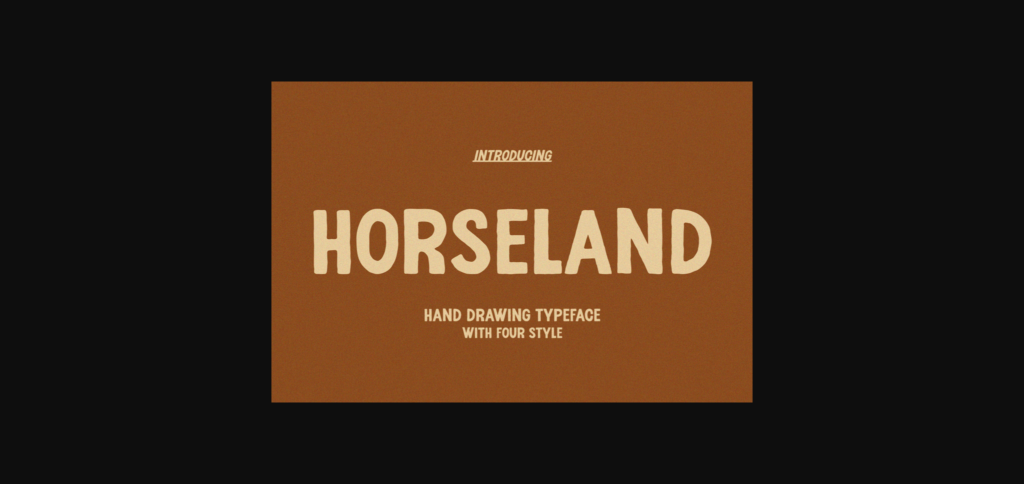 Horseland Font Poster 1