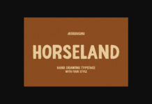 Horseland Font Poster 1