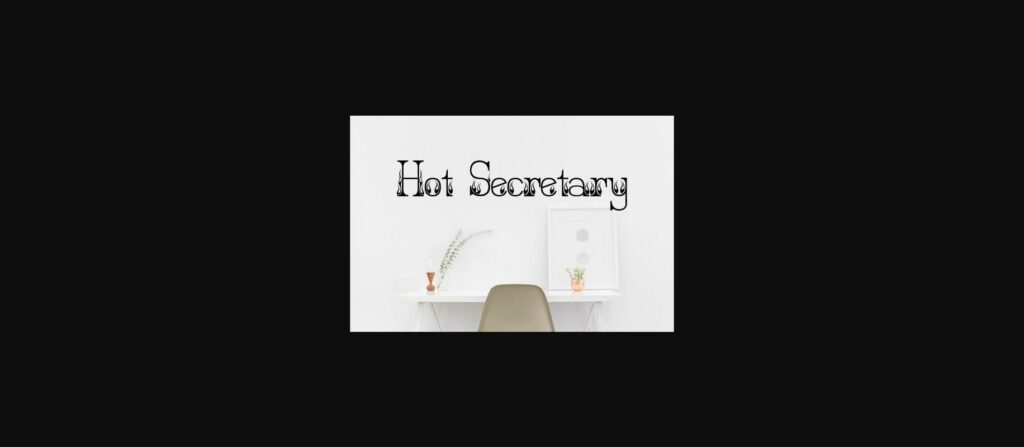 Hot Secretary Font Poster 1