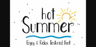 Hot Summer Font Poster 1