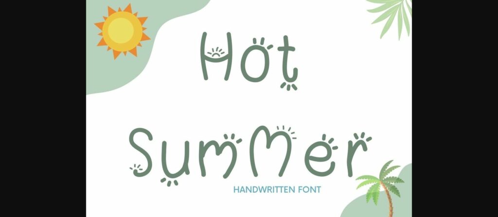 Hot Summer Font Poster 3