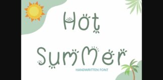 Hot Summer Font Poster 1