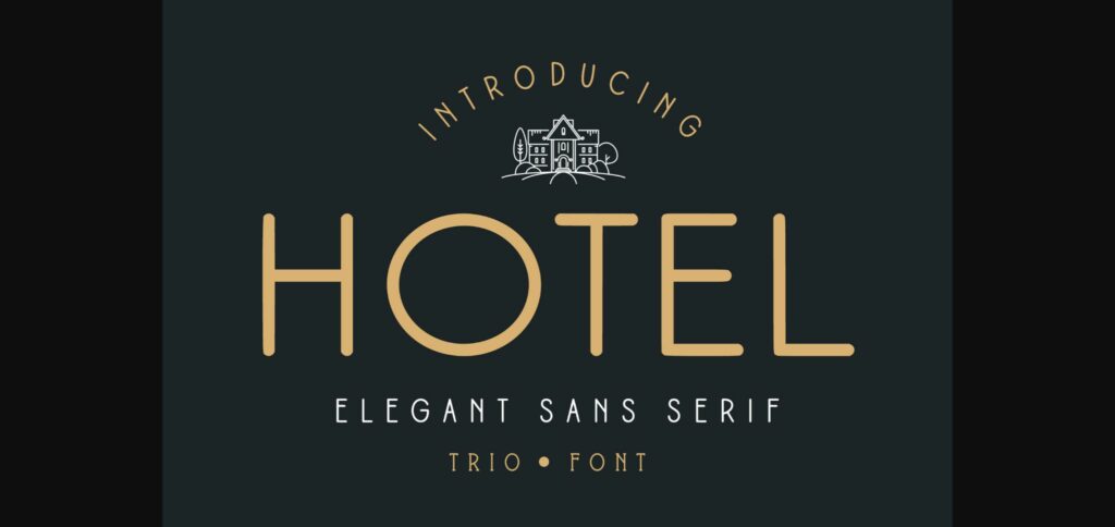 Hotel Font Poster 1