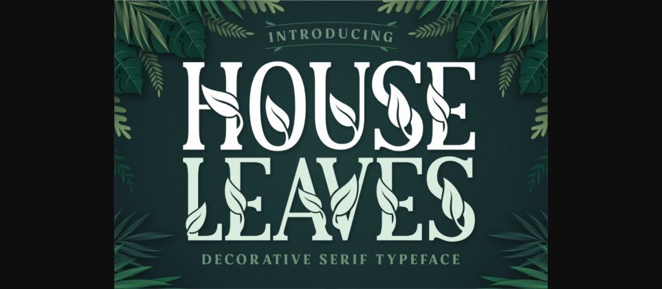 House Leaves Font Poster 3