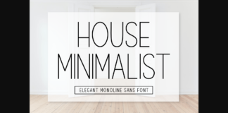 House Minimalist Font Poster 1