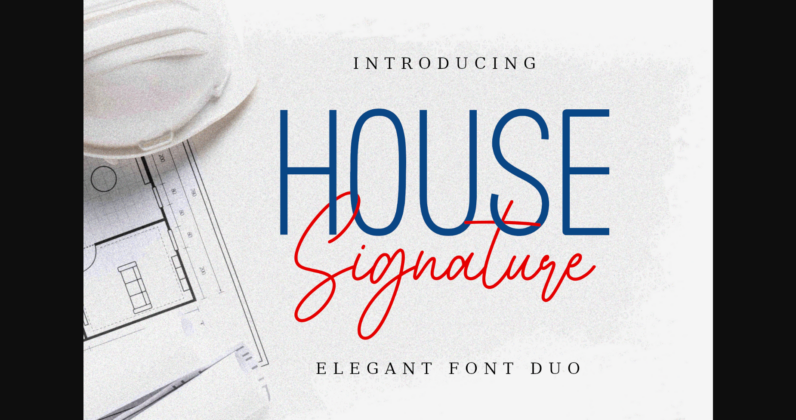 House Signature Font Poster 3