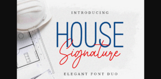 House Signature Font Poster 1