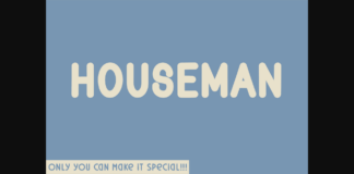 Houseman Font Poster 1