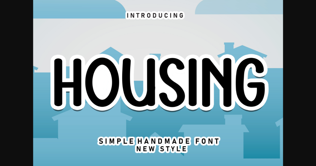 Housing Font Poster 3