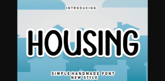 Housing Font Poster 1