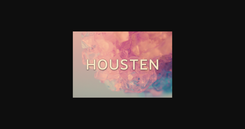 Housten Font Poster 3