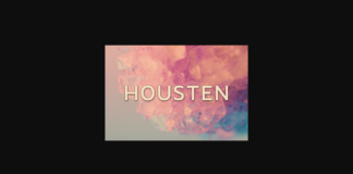 Housten Font Poster 1