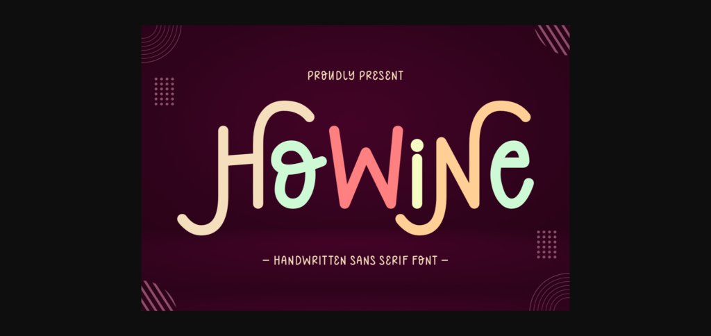 Howine Font Poster 1