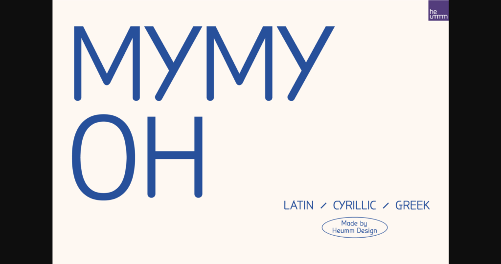 Hu Mymyoh Font Poster 3