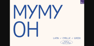 Hu Mymyoh Font Poster 1