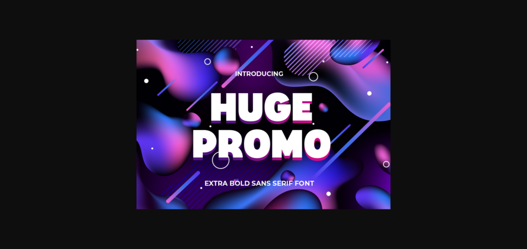 Huge Promo Font Poster 3