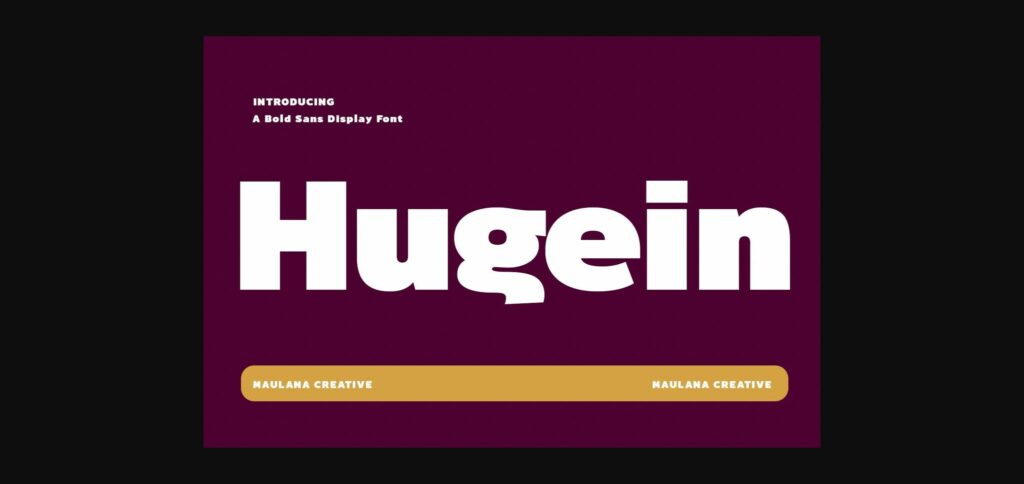 Hugein Font Poster 3