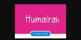 Humairah Font Poster 1