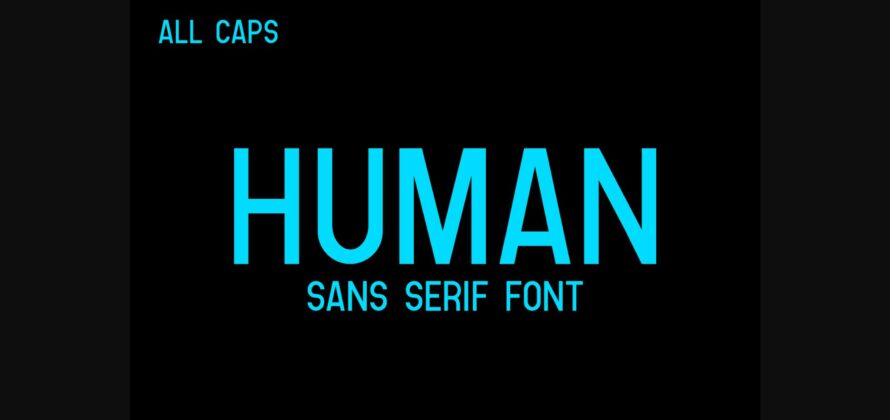 Human Font Poster 3