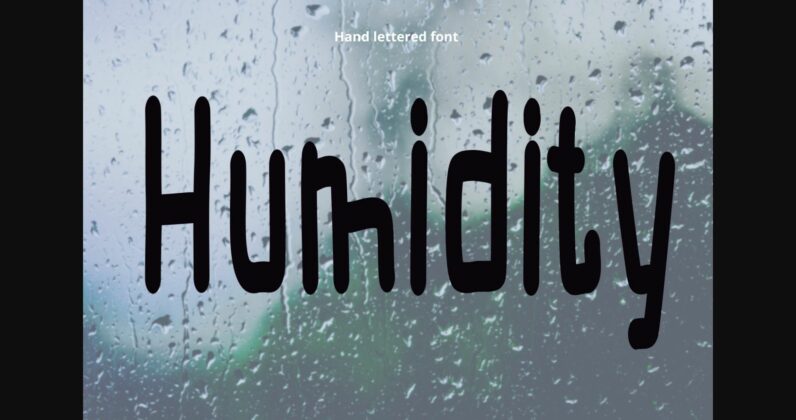 Humidity Font Poster 3