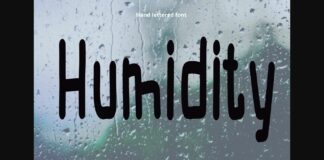 Humidity Font Poster 1