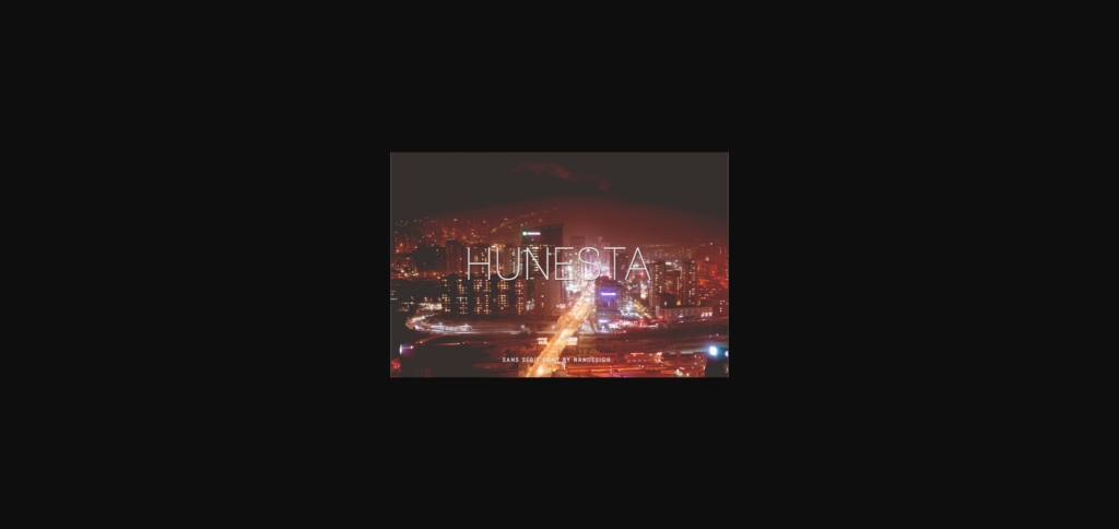 Hunesta Font Poster 1