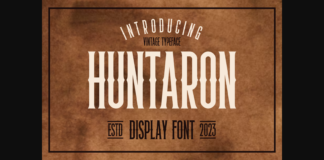 Huntaron Font Poster 1