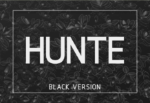 Hunte Black Font