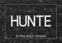 Hunte Extra Bold Font