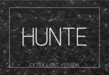 Hunte Extra Light Font