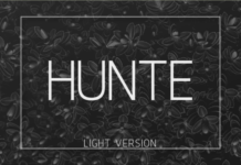 Hunte Light Font