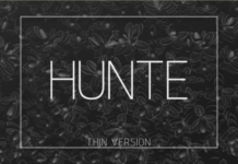 Hunte Thin Font