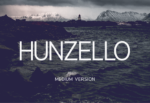 Hunzello Medium Font