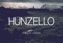 Hunzello Regular Font