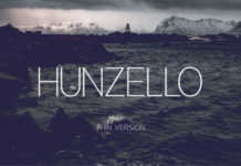 Hunzello Thin Font