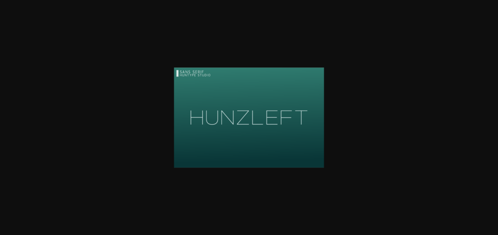 Hunzleft Font Poster 3