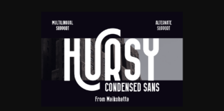 Hursy Font Poster 1