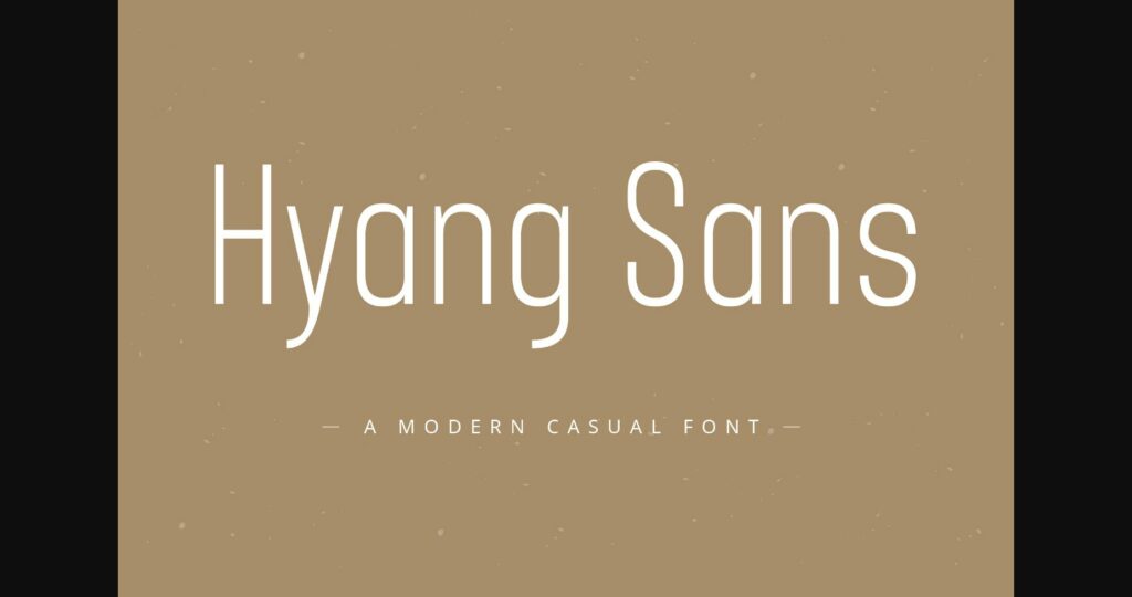 Hyang Font Poster 3