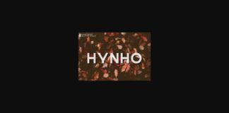 Hynho Font Poster 1